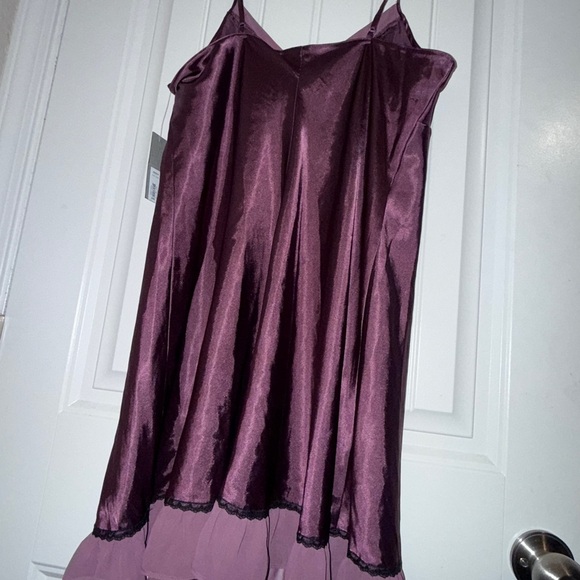 Apt. 9 Deep Purple Satin Chemise - Picture 2 of 11